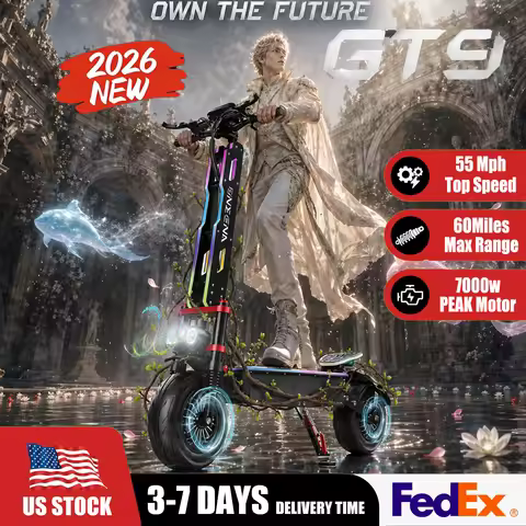 ONECNA NEW GT9 7000W high-performance adult electric scooter with dual motor drive, angel eye headli