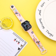 Stitch Cartoon Earth LED Watch - Colorful Square Digital Watch with Y1 Button for Students