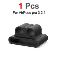 สายสำหรับ Apple Airpods ป้องกันการสูญหาย3 Pro 2 1 Dock ตัวคล้องโซ่สำหรับ AirPods อุปกรณ์เสริมหูฟังคลิปขาตั้งสำหรับ Apple Airpods Pro