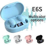E6S Earphones TWS Wireless Bluetooth Headphones LED Display 9D Stero Headsets Waterproof Sport Earbu