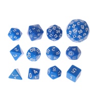 Nachen66 12pcs/Set Multi-sided Polyhedral Dice D4 D6 D8 D10 D12 D20 D24 D30 D60 Dungeons