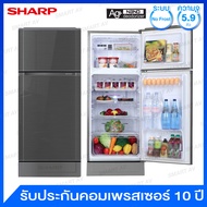 Sharp ตู้เย็น 2 ประตู ความจุ 5.9 คิว รุ่น SJ-C19E-WMS เทาเงิน One
