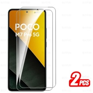 1-4ชิ้นกระจกนิรภัยสำหรับคลุมทั้งหมด Xiaomi Poco M7 Pro PocoM7Pro เล็กๆน้อยๆ M7Pro Poxo M7 M7Pro 5กรั