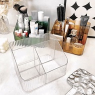 EUPHORIA Cosmetic Storage Box, 3/4 Grids Multi-Compartment Acrylic Makeup Storage Box, Multi-functio