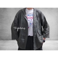 Linen army hoodie jacket