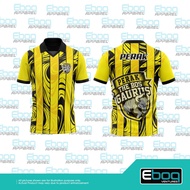 [Ready Stock] Tshirt Retro Collar The Bos Gaurus v2 Sublimation /AB Eboq Microfiber Jersi / PERAK Je