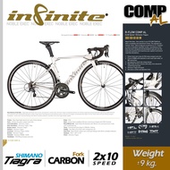 ผ่อน 0%🔥Shimano Tiagra / 2x10 spd🔥จักรยานเสือหมอบ 700c INFINITE COMP-AL ชุดเกียร์ชิมาโน่ 20 สปีด Road Bikes - Fork Carbon Weight : +-9.4 kg.[มีของพร้อมส่ง] [ขนส่งภายในประเทศ]