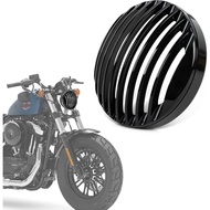 PSLER Motorcycle 5.75" Inches Front Headlight Grill Cover Mesh Guard for Sportster Roadster XL1200R 