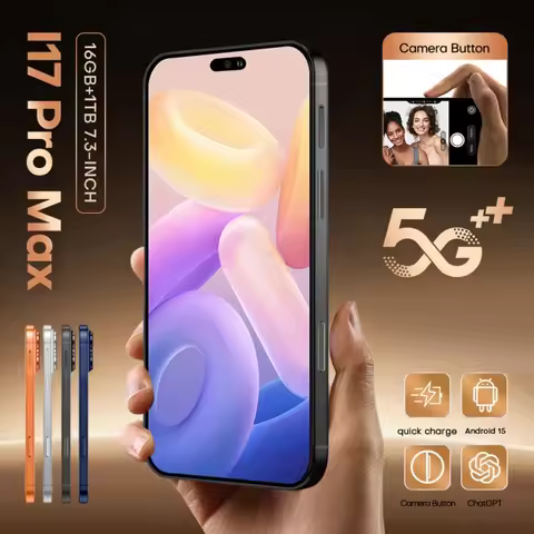 2026 Hot I17 Pro Max Dual Standby Original Smart Android 15 System 5G Dual SIM 22GB 2TB 108MP Camera