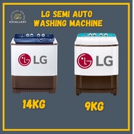 (SABAH ONLY) LG 14kg/9KG Twin Tub with Roller Jet Pulsator SEMI AUTO WASHING MACHINE