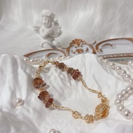 天然水晶 黃塔晶 黑金超七