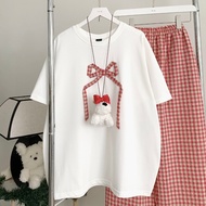 WIDE-FORM SHORT-SLEEVE WHITE T-SHIRT - BYSOY - 10784