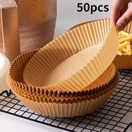 50/100PCS Air Fryer Disposable Parchment Paper Oil-proof Paper Tray NonStick Baking Mat Air Fryer Accessories