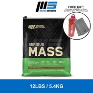 Optimum Nutrition Serious Mass 12lbs - ON Weight & Mass Gain, Muscle Building, Bulking & Sizing