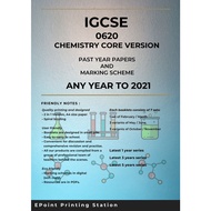 🌐IGCSE Past Year Papers📝 | Chemistry Core Version 0620 🧪 |Any year to 2021📆
