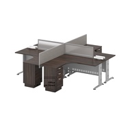 B18-Q-4L 4 Seater Workstation Table Office Table Cubicle