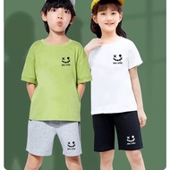 Future @@ /3 Colors K2230+DD368 2-Piece Set Children's Fashion T-Shirt + Shorts