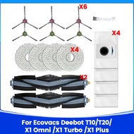 Accessories Kit for Ecovacs Deebot T10 T20 X1 Omni/X1 Turbo /X1 Plus Vacuum Cleaner Parts Main Side 