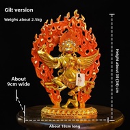 ZANGCUN | Large Golden Eagle Copper Statue 10 inches