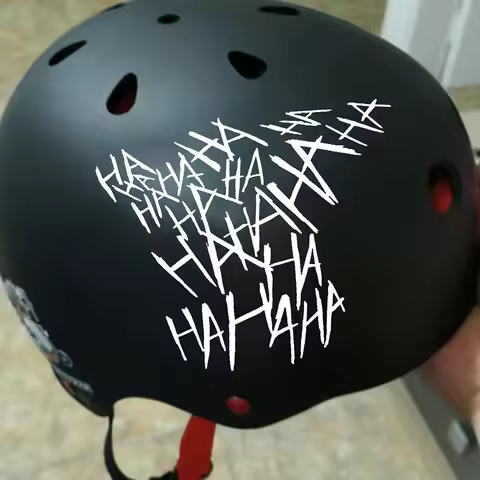 Motorcycle Sticker HAHAHA Motorcycle Helmet Car Stickers Moto Auto Decal Funny JDM Vinyl On Car styl