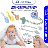 [Little B House] Baby Pacifier Chain Dummies Clips Infant Soother Anti Lost Holder Clip Strap 奶嘴链夹 T