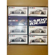 Kaidohouse MINIGT No. 143 Nissan Skyline GTR (R34) Metallic Silver 64 Scale Alloy Car Model Brand Ne