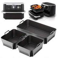 3pcs/Set Non-Stick Silicone Air Fryer Liners, Compatible With AF500UK, Easy To Clean, Reusable, Kitc