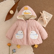Winter New Cute Duck Baby Girl Coat, Thick And Warm Children'S Clothing (9 Months -4 Years Old)