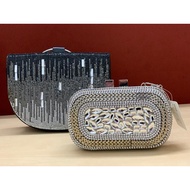 WOMEN HANDBAG DIAMOND DINNER CLUTCH DINNER BAG CHAIN SLING BAG HANDBAG(12080/B037-1)