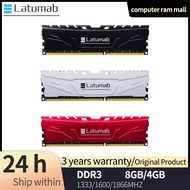 Latumab Ram DDR3 4GB 8GB 1333MHz 1600MHz 1866MHz 2133MHz 2400MHz Bộ nhớ máy tính để bàn PC3-19200 PC