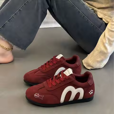 Woman's Casual Sport Shoes 2026 New Fashion Comfortable Soft Sole Low Top Flats Trendy Versatile Non