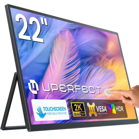 UPERFECT UMax 22 Touchscreen 22" QLED Monitor 1440P Computer Display 101% DCI-P3 USB-C HDMI IPS Scre
