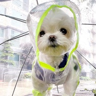 Four-legged Waterproof Teddy Puppy All-Inclusive Raincoat Clothes Pet Dog Bichon Rainy Day Pomerania