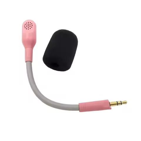 Noise-Reduction Boom Mic 3.5Mm Detachable Gaming Headset Microphone Replacement For Razer Barracuda 