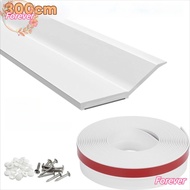FOREVER Door Frame Rubber Strip, 300cm Easy Installation Garage Door Sealing Strip, Quality Flexible