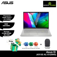 ASUS VIVOBOOK 15 OLED K513E-AL13125WS | i3-1125G4 | 4GB | 512GB SSD | INTEL | W11 | HS | 15.6" FHD LAPTOP SILVER
