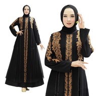 Gamis Abaya Hitam Bordir Jersey Hitam Bordir Abaya Turkey 2283