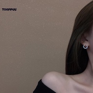 TPU] Elegant Trendy Wreath Bow Stud Earrings For Women Imitation Pearls Jewelry Gift