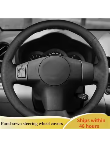 Custom Car Steering Wheel Cover Microfiber Leather For Toyota Yaris Vios RAV4 2006 2007-2009 Steerin