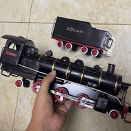 Tin Train Model Retro Steam Train Model Tin Train Decoration Ornaments Iron Handicrafts Gifts