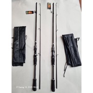 Daiwa lure fishing rod black horizontal and vertical fishing rod