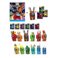 AMONG US game toy model gives away 3 cute photo lomo cards