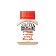 21st Century Vitamin C 500mg Orange Chewable/21st Century Vitamin C 500mg Kunyah Perisa Oren