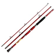 RedShark Saltwater Boat Rod Trolling Heavy 6' 7' 8' Travel Spinning Rod 3 Piece