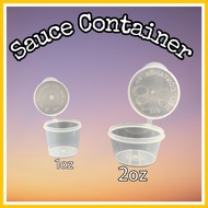 Sauce Container 1oz 2oz/ Rd1oz Rd2oz disposable plastic container/Bekas Sos/Bekas Tapai