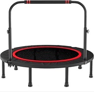 48 Inch Foldable Fitness Trampoline Rebounder Adults Trampoline Fitness Dedicated Elastic Rope Home