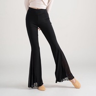 (Q111) Mesh flared dance pants