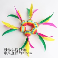 Big Head Cricket Badminton Three-Hair Ball Beef Tendon Ball High-Bounce Ball Badminton Racket Specia