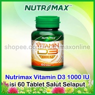 Nutrimax D3 1000 IU Vitamin D3 1000IU Contents 60 Tablets