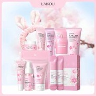 1 Set Skin Repair Skincare Set,(Octopus Facial Brush & Hair Band & Japan Sakura Lip Mask 8g & Japan 